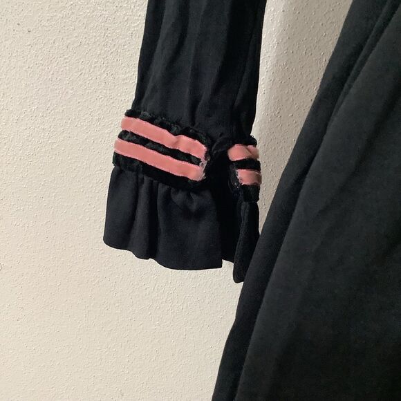 Handmade Vintage Retro Victorian Whimsigoth Witchy Dark Feminine Midi Dress XS - Picture 7 of 8